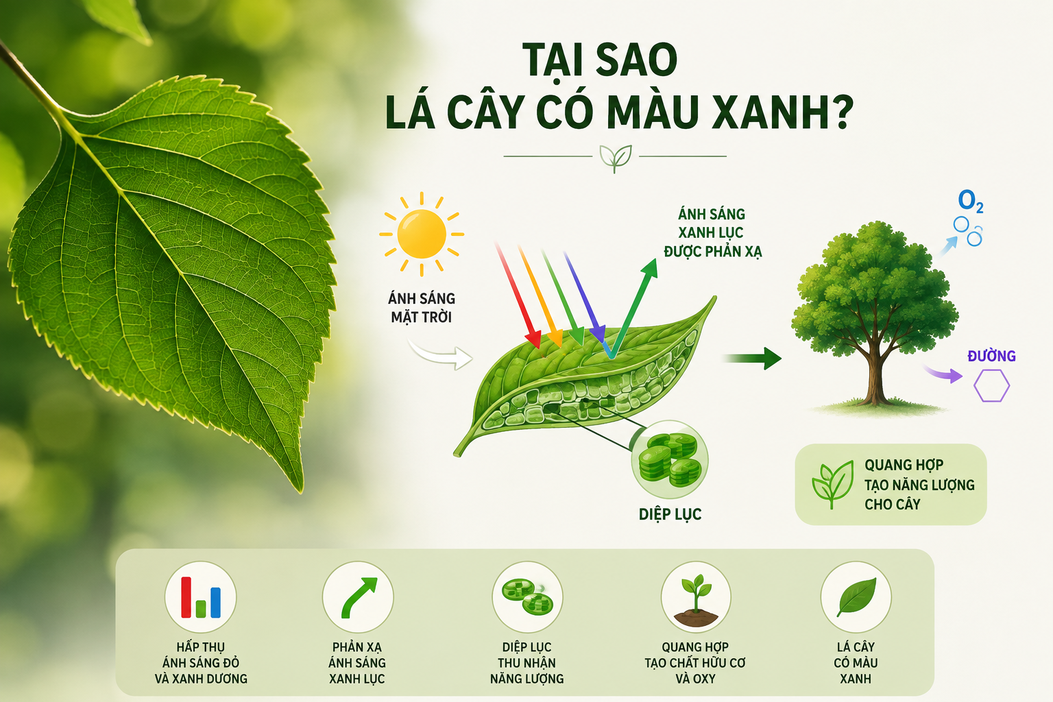 Tại Sao Lá Cây Có Màu Xanh? Khám Phá Bí Mật Của Diệp Lục