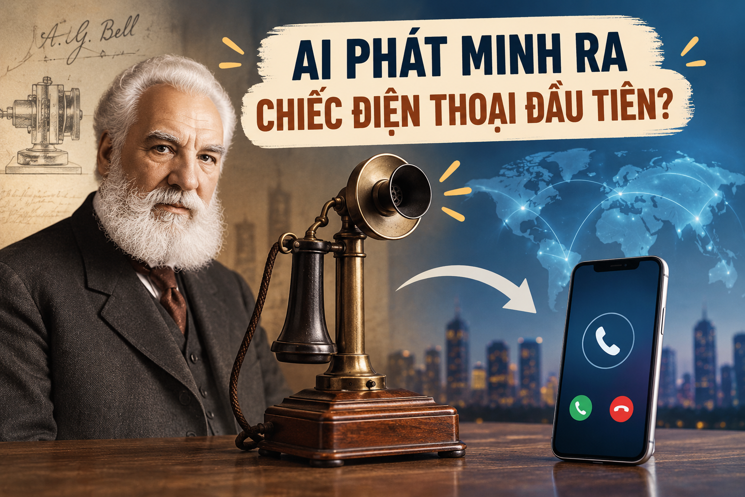 Ai Phát Minh Ra Chiếc Điện Thoại Đầu Tiên?