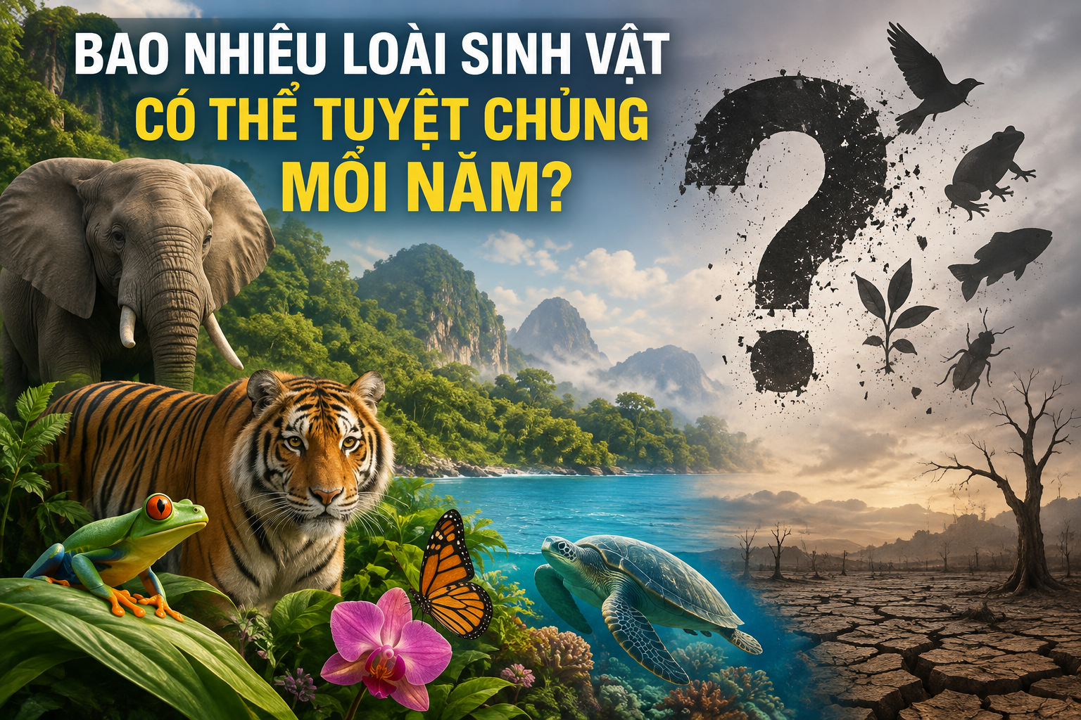 Bao Nhiêu Loài Sinh Vật Có Thể Tuyệt Chủng Mỗi Năm?