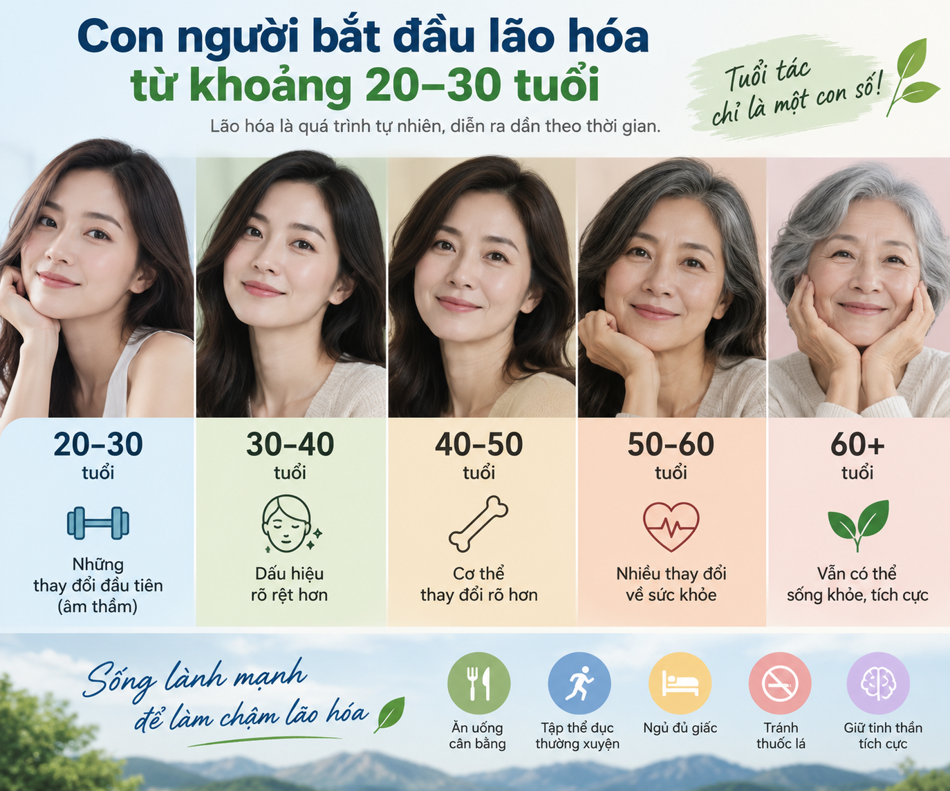 Bao Nhiêu Tuổi Thì Con Người Bắt Đầu Lão Hóa?