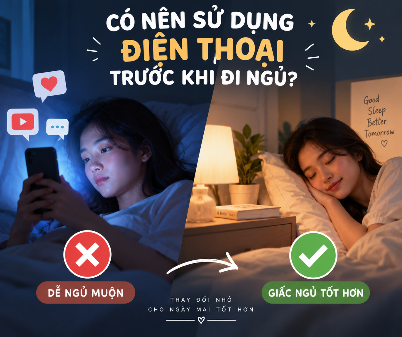 Có Nên Sử Dụng Điện Thoại Trước Khi Đi Ngủ?