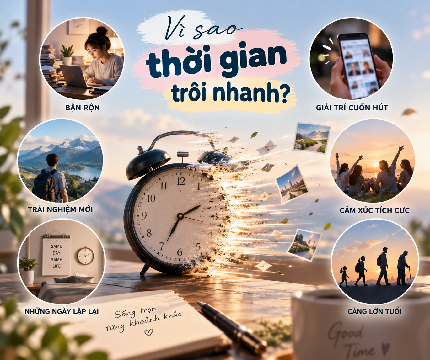 Điều Gì Khiến Chúng Ta Có Cảm Giác Thời Gian Trôi Nhanh?