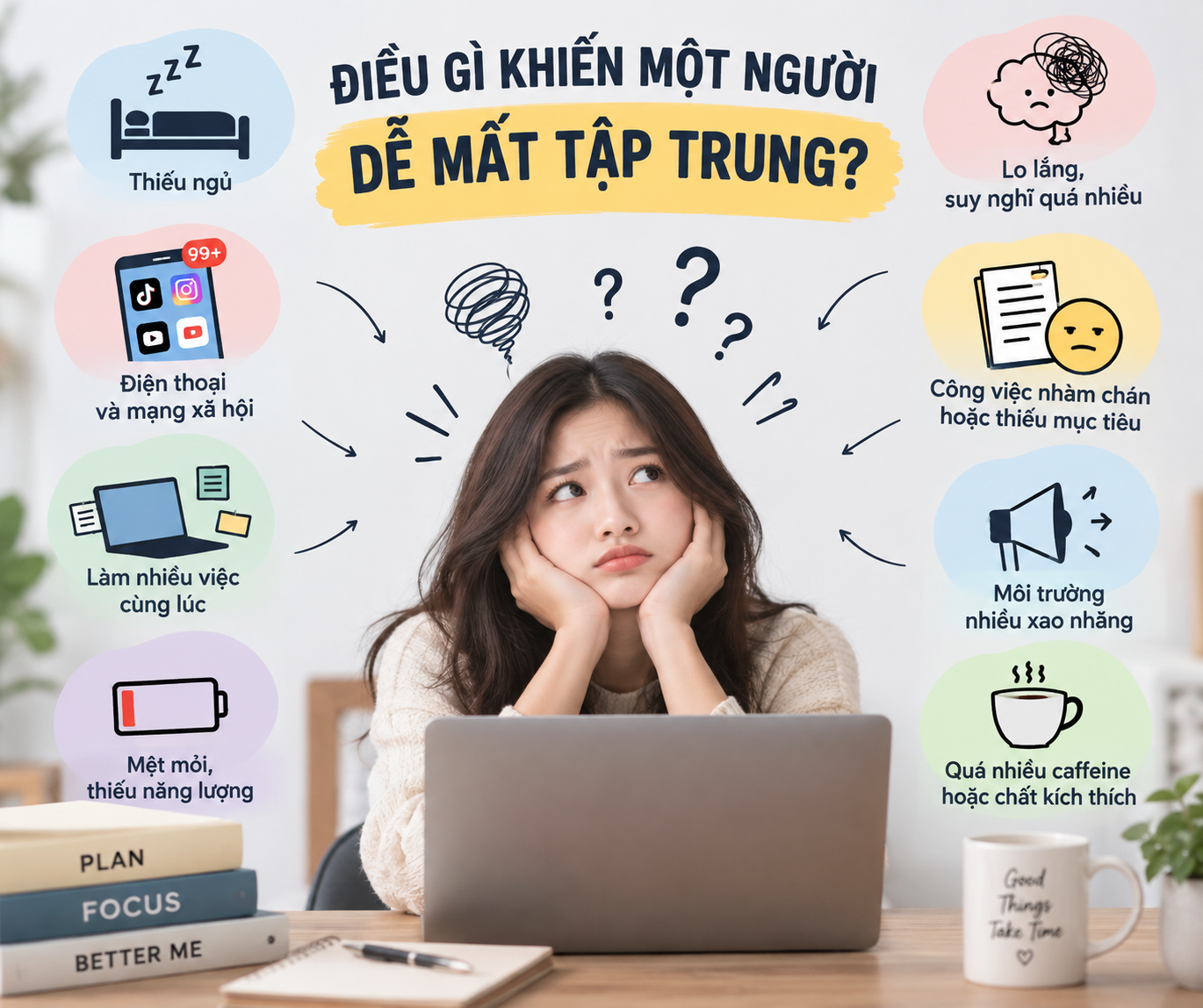 Điều Gì Khiến Một Người Dễ Mất Tập Trung?