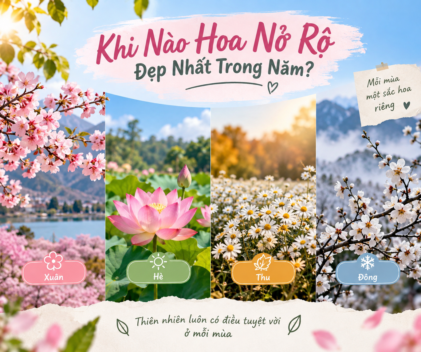 Khi Nào Hoa Nở Rộ Đẹp Nhất Trong Năm?