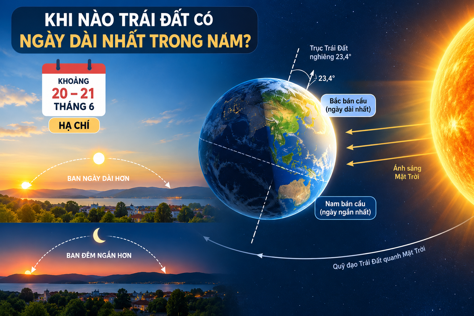 Khi Nào Trái Đất Có Ngày Dài Nhất Trong Năm?