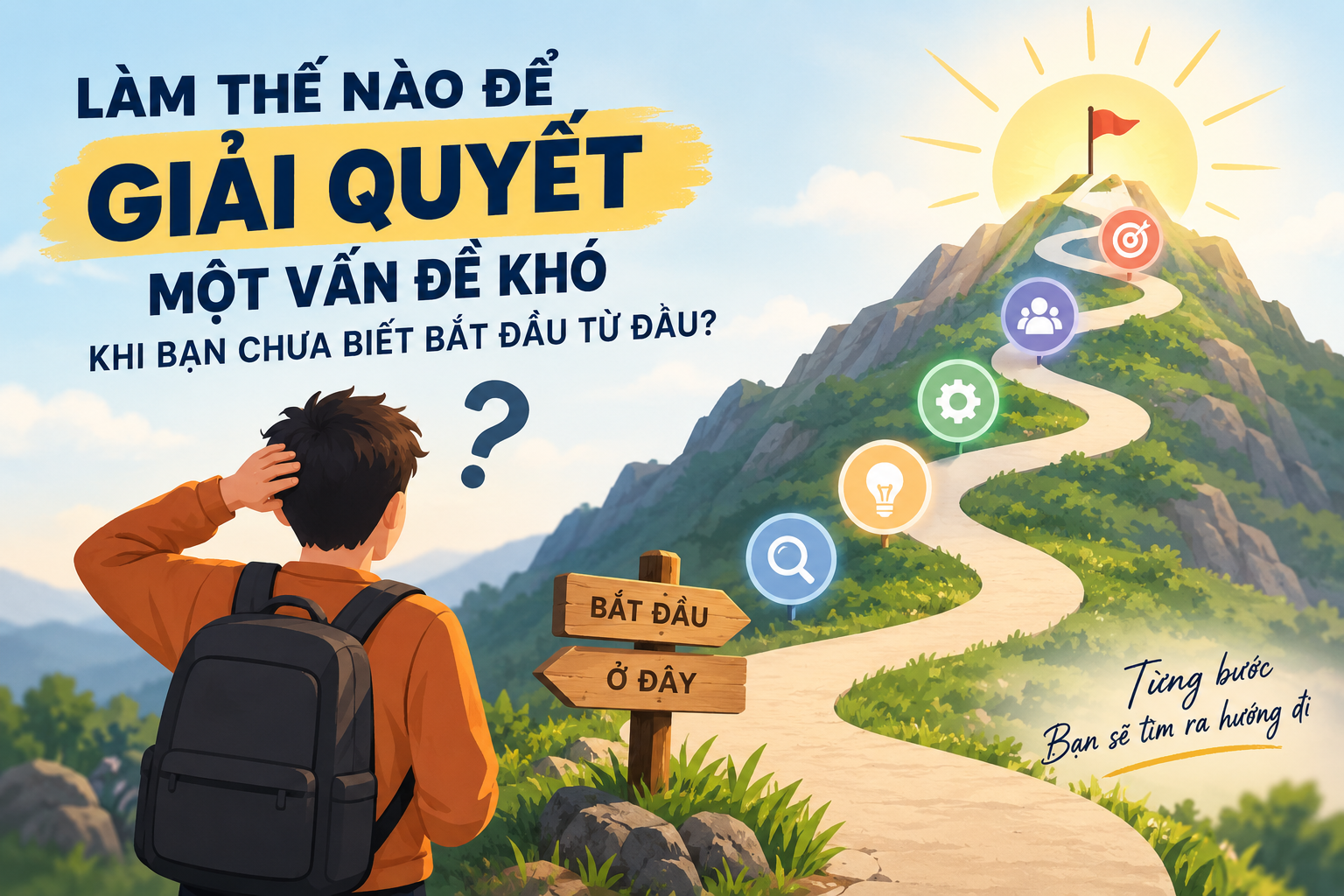 Làm Thế Nào Để Giải Quyết Một Vấn Đề Khó Khi Bạn Chưa Biết Bắt Đầu Từ Đâu?
