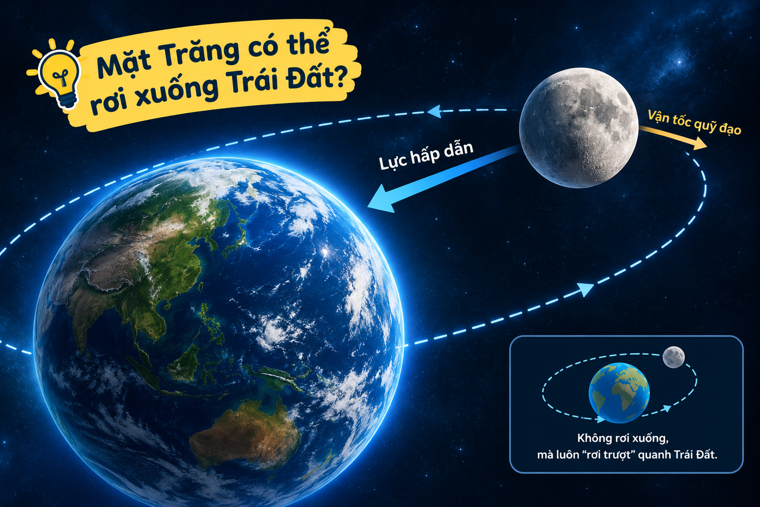 Có Thật Không? Mặt Trăng Có Thể Rơi Xuống Trái Đất?