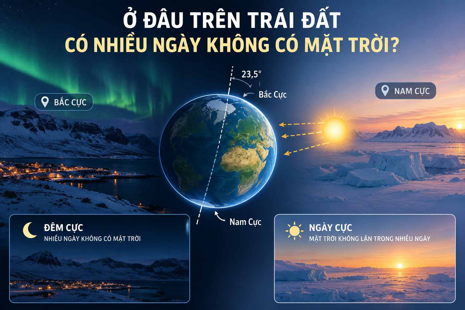 Ở Đâu Trên Trái Đất Có Nhiều Ngày Không Có Mặt Trời?