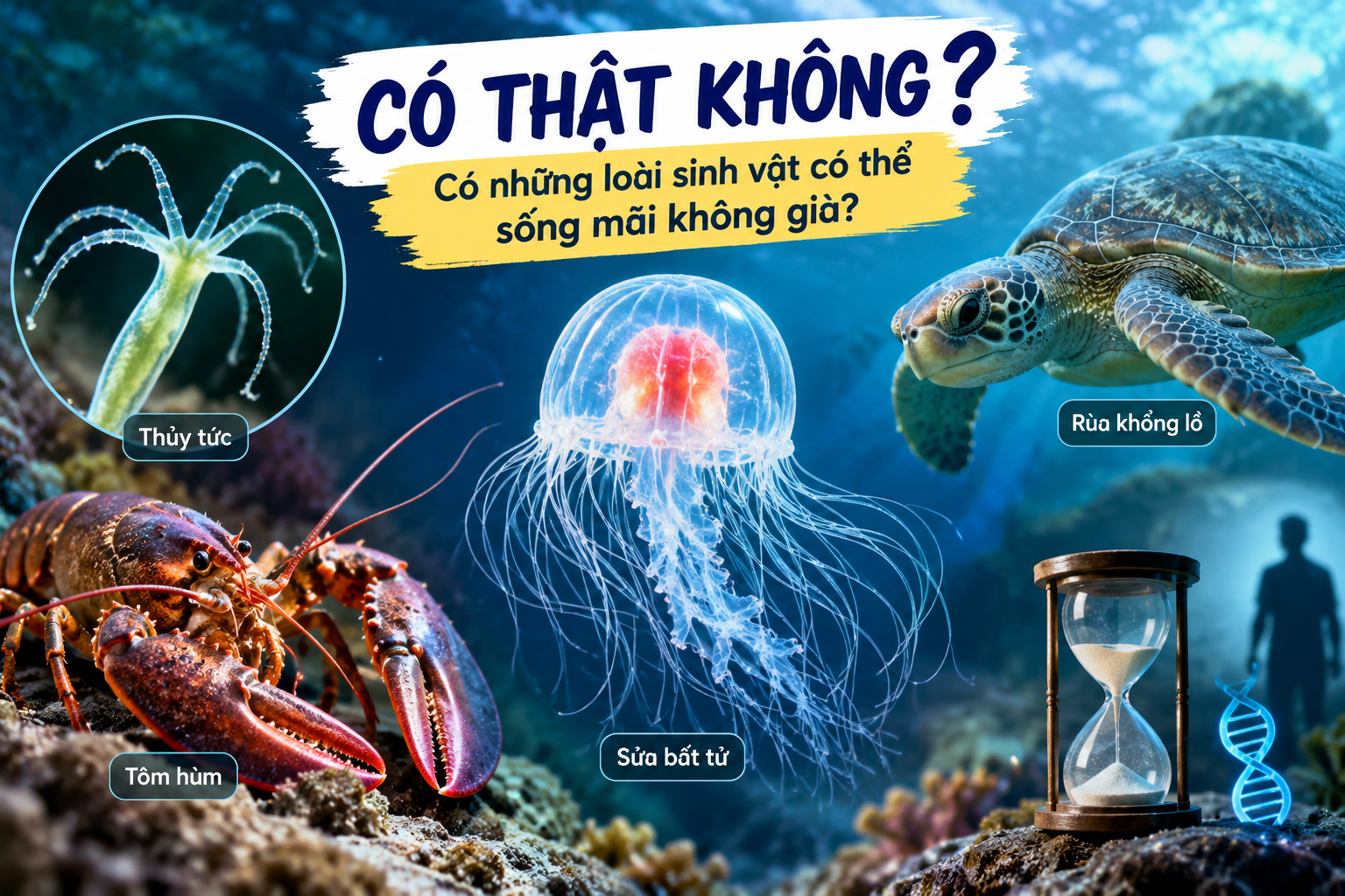 Có Thật Không? Có Những Loài Sinh Vật Có Thể Sống Mãi Không Già?