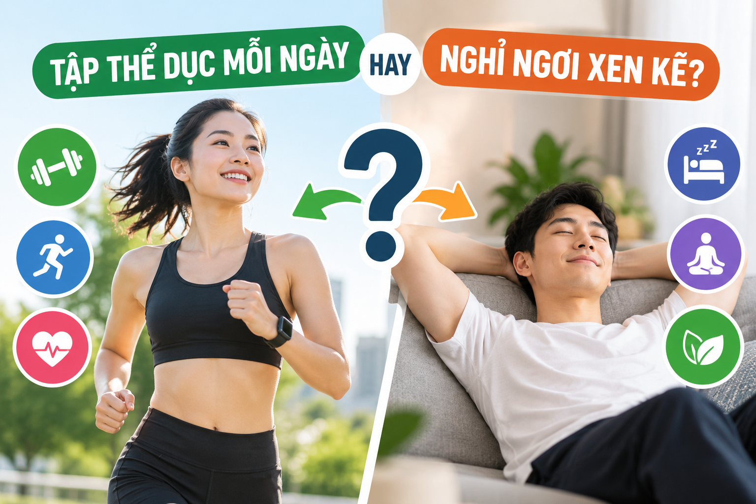Có Nên Tập Thể Dục Mỗi Ngày Hay Nghỉ Ngơi Xen Kẽ?