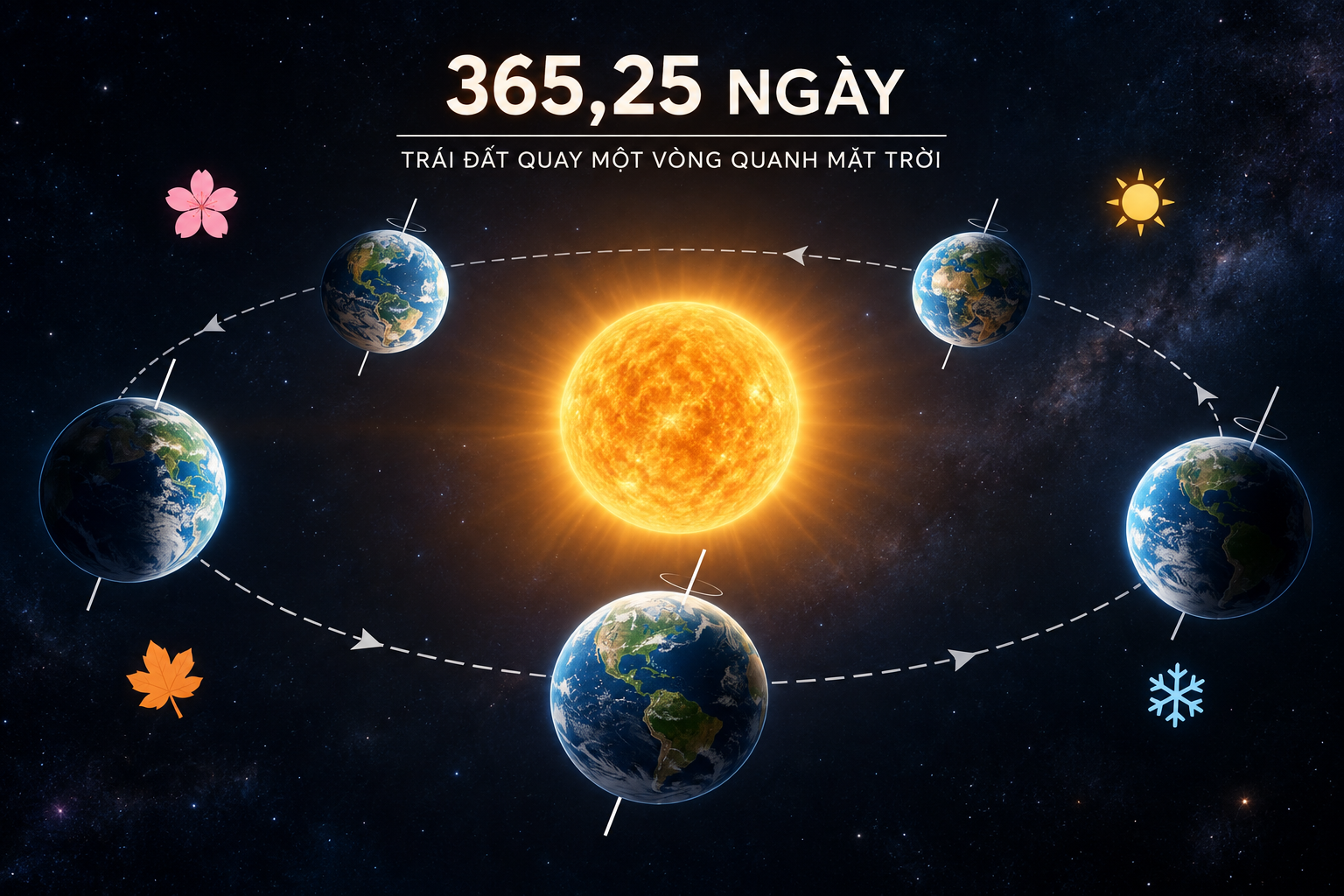 Bao Nhiêu Ngày Trái Đất Cần Để Quay Một Vòng Quanh Mặt Trời?