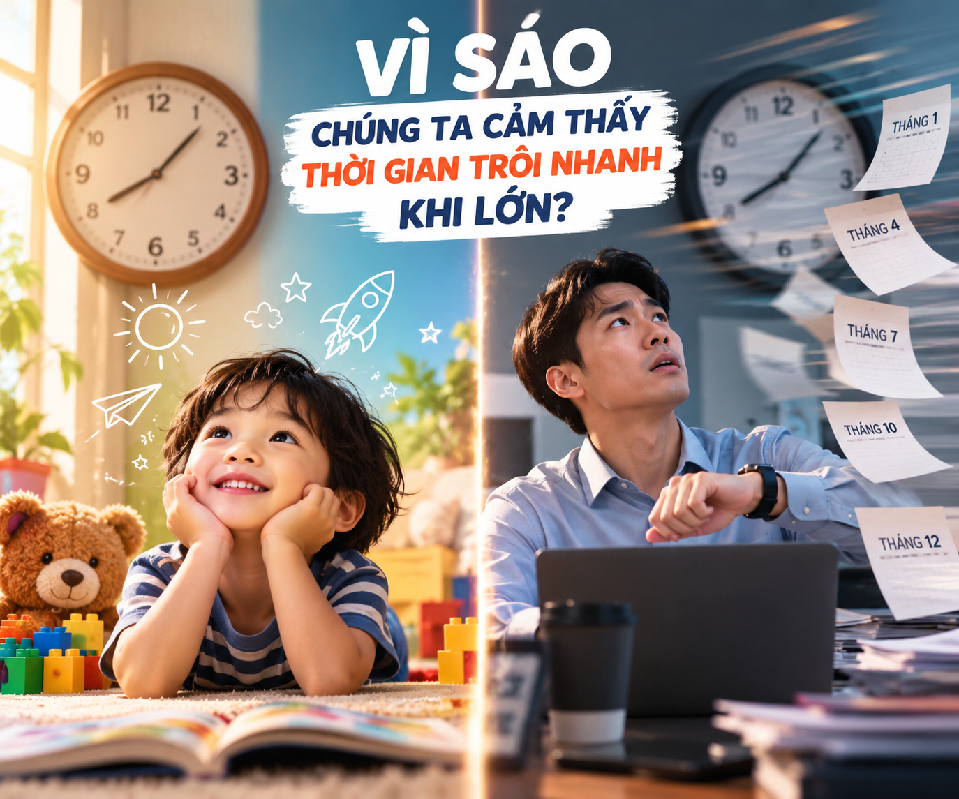 Vì Sao Chúng Ta Cảm Thấy Thời Gian Trôi Nhanh Khi Lớn?